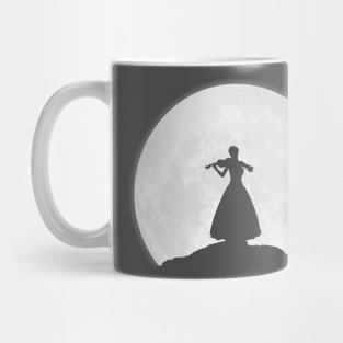 Violinist woman and the Moon Mug